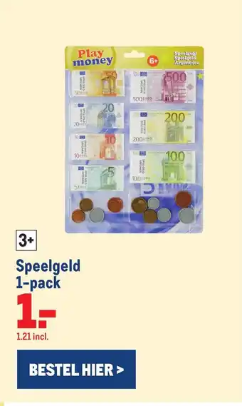 Makro Speelgeld 1-pack aanbieding