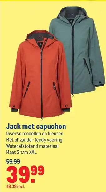 Makro Jack met capuchon S-XXL aanbieding