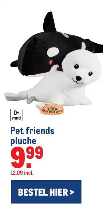 Makro Pet friends pluche aanbieding