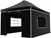 Bol.com Easy up 3x45m zwart luxe partytent opvouwbaar aanbieding