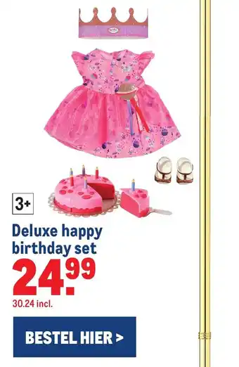 Makro Deluxe happy birthday set aanbieding