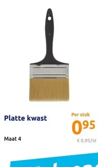 Action Platte kwast aanbieding