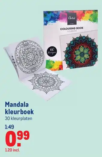 Makro Mandala kleurboek aanbieding