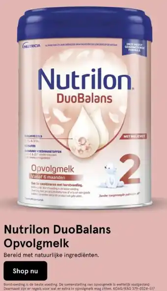 Etos Nutrilon DuoBalans Opvolgmelk aanbieding