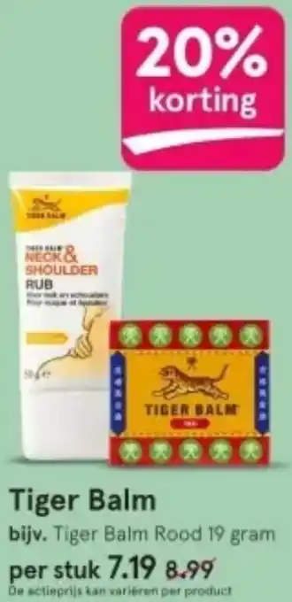 Etos Tiger Balm aanbieding