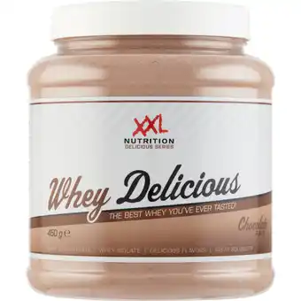 Jumbo XXL Nutrition Whey Delicious Chocolate Flavor 450g aanbieding