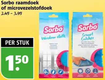 Poiesz Sorbo raamdoek of microvezelstofdoek aanbieding