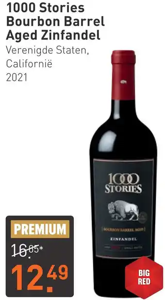 Gall & Gall 1000 Stories Bourbon Barrel Aged Zinfandel aanbieding