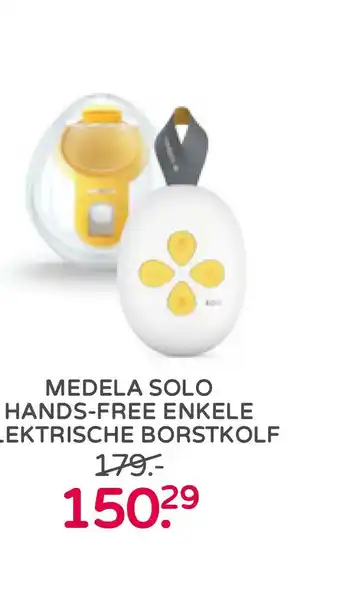 Prenatal MEDELA SOLO HANDS-FREE ENKELE ELEKTRISCHE BORSTKOLF aanbieding