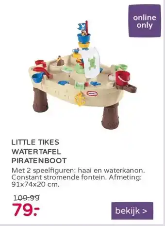 Prenatal Little Tikes watertafel Piratenboot aanbieding