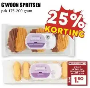 MCD Supermarkt G'WOON SPRITSEN aanbieding