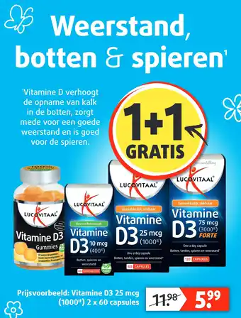 Lucovitaal Vitamine D3 25 mcg aanbieding