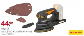 Praxis WORX MULTISCHUURMACHINE aanbieding