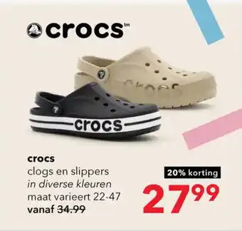 Scapino crocs clogs en slippers aanbieding