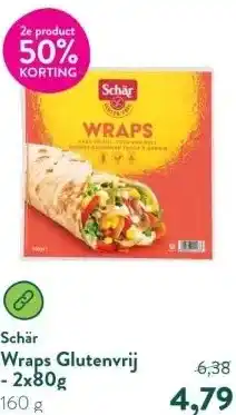Holland & Barrett Wraps Glutenvrij - 2x80g aanbieding