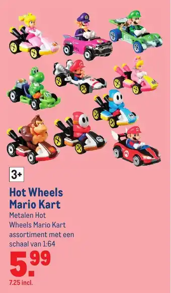 Makro Hot wheels mario kart aanbieding