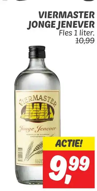 Dekamarkt VIERMASTER JONGE JENEVER aanbieding