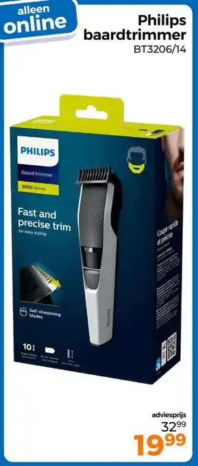 Trekpleister Philips baardtrimmer aanbieding