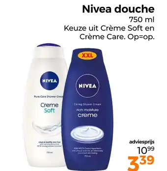 Trekpleister Nivea douche aanbieding