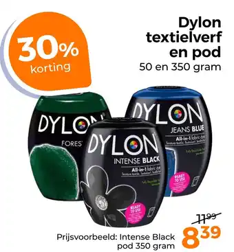 Trekpleister Dylon textielverf en pod aanbieding