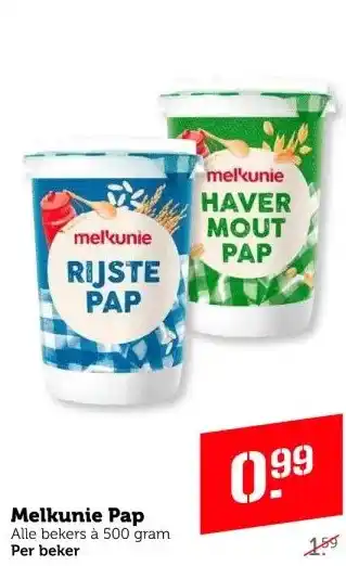 Coop Melkunie Pap aanbieding