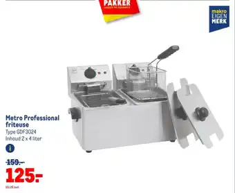 Makro Metro Professional friteuse Type GDF3024 aanbieding