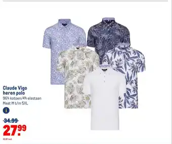 Makro Claude Vigo heren polo aanbieding