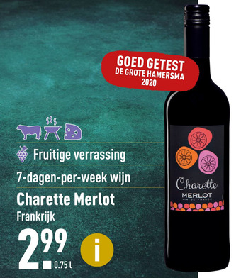 ALDI Charette Merlot aanbieding