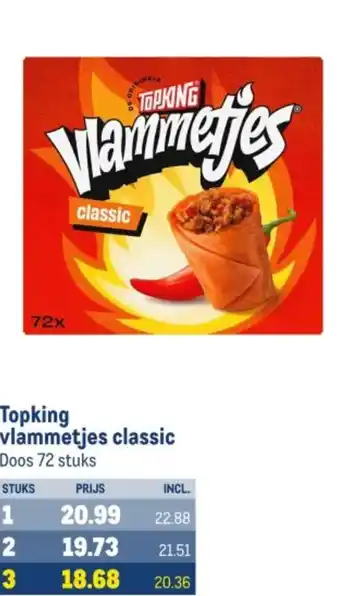 Makro Topking vlammetjes classic aanbieding