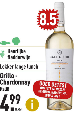 ALDI Grillo - Chardonnay aanbieding