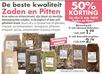 Gezond & Wel De beste kwaliteit Zaden en Pitten aanbieding