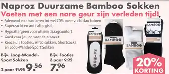 Gezond & Wel Naproz Duurzame Bamboo Sokken aanbieding