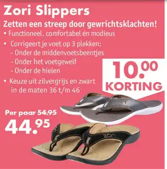 Gezond & Wel Zori Slippers aanbieding