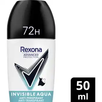 Albert Heijn Rexona Anti-transpirant invisible aqua roller aanbieding