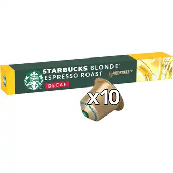 Albert Heijn Starbucks Blonde espresso roast decaf capsules aanbieding