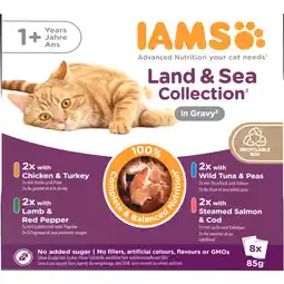 Albert Heijn IAMS Delights adult 1+ land & sea collection aanbieding