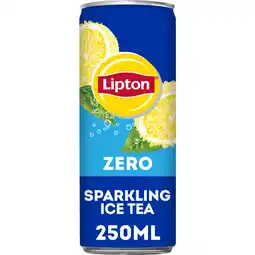 Albert Heijn Lipton Ice tea sparkling zero sugar 4-pack aanbieding