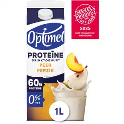 Albert Heijn Optimel Protein drink yoghurt perzik peer aanbieding