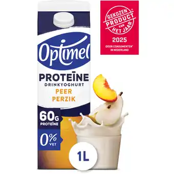 Albert Heijn Optimel Protein drink yoghurt perzik peer aanbieding