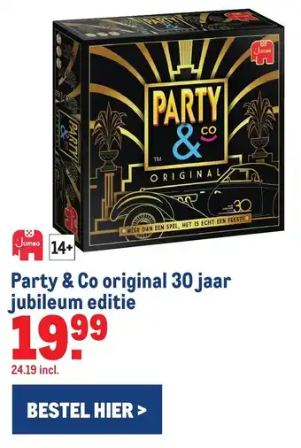 Makro Party & co original 30 jaar jubileum eidite aanbieding