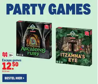 Makro Escape games aanbieding