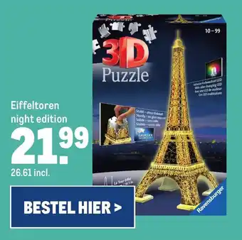 Makro Eiffeltoren night edition aanbieding