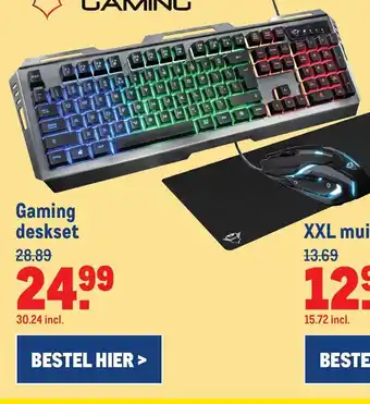 Makro Gaming deskset aanbieding