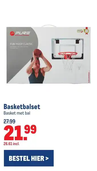 Makro Basketbalset aanbieding
