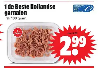 Dirk 1 de Beste Hollandse garnalen 100g aanbieding