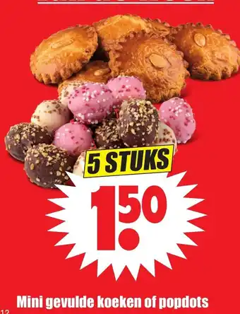 Dirk Mini gevulde koeken of popdots aanbieding