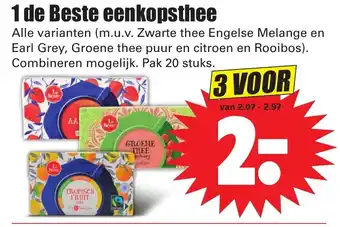 Dirk 1 de Beste eenkopsthee 3st aanbieding