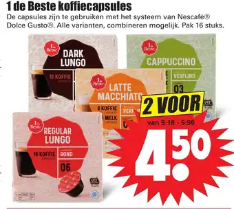 Dirk 1 de Beste koffiecapsules 2*16 caps aanbieding