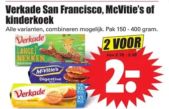 Dirk Verkade San Francisco, McVitie's of kinderkoek 2*150-400g aanbieding