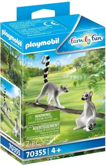 Bol.com PLAYMOBIL Family Fun Koppel ringstaartmaki's - 70355 aanbieding